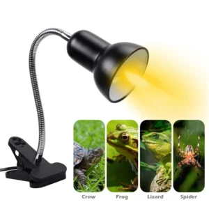 Support de lampe d'éclairage ou chauffante pour reptiles