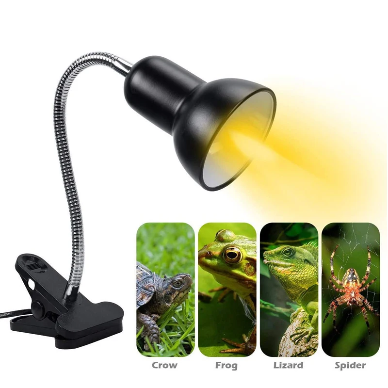 Support de lampe d'éclairage ou chauffante pour reptiles