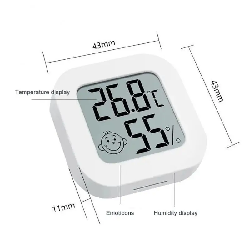Thermomètre et hygromètre numérique LCD pour intérieur, capteur électronique de température et d'humidité, – Image 4