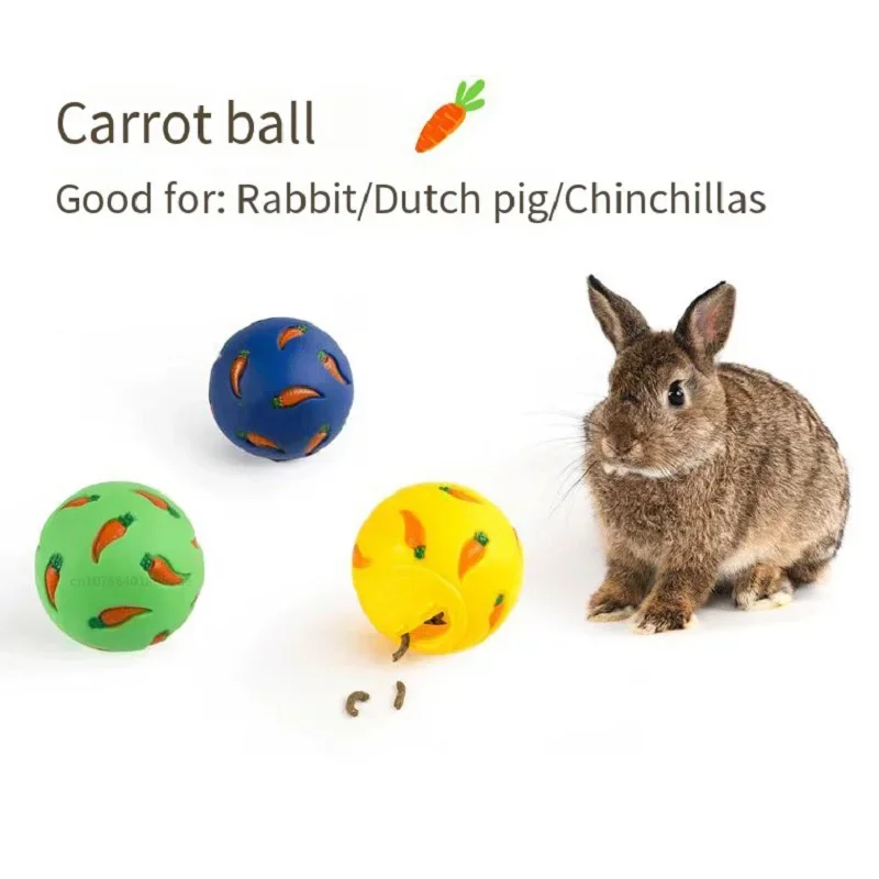 Balle à friandises pour lapin, jouet interactif pour gerbille, cochon d'Inde, hamster – Image 3