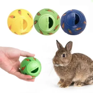 Balle à friandises pour lapin, jouet interactif pour gerbille, cochon d'Inde, hamster