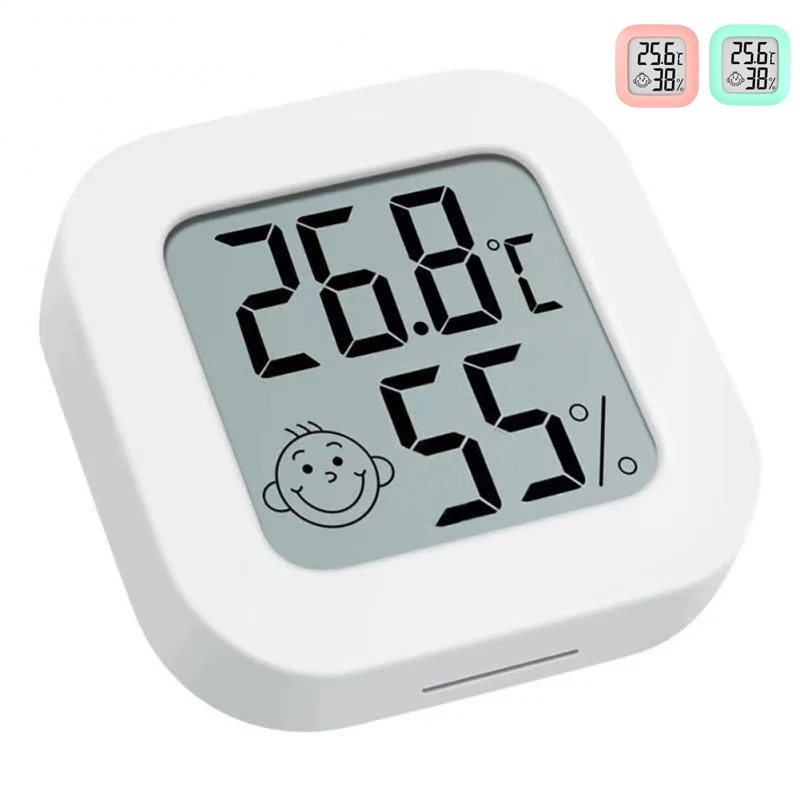 Thermomètre et hygromètre numérique LCD pour intérieur, capteur électronique de température et d'humidité,
