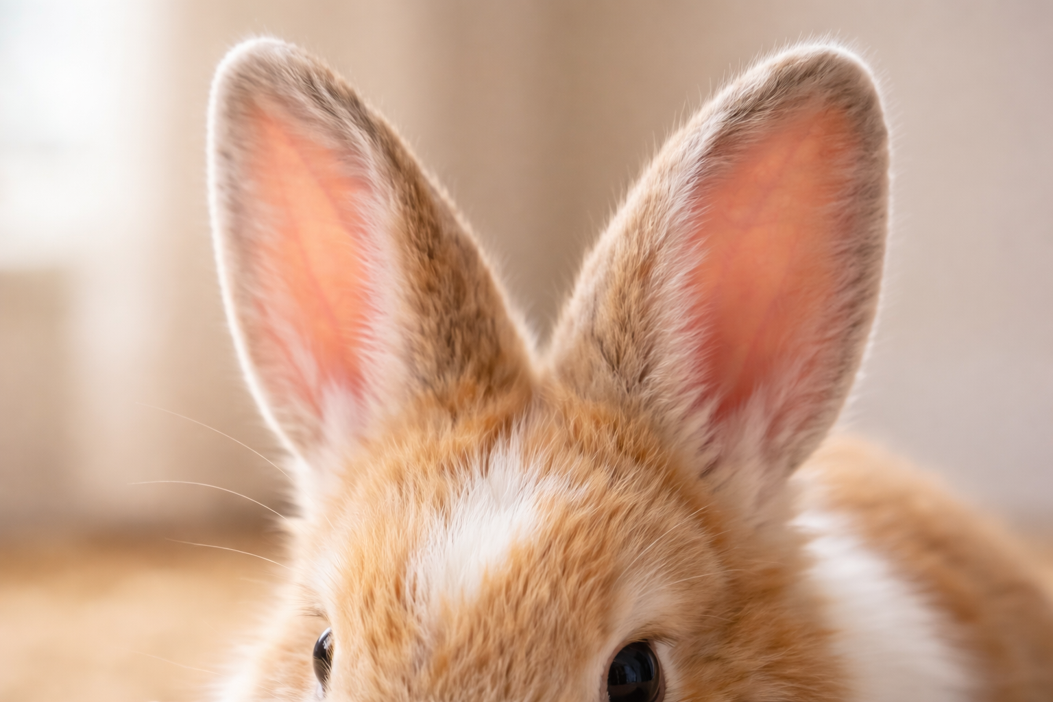 Les oreilles roses du lapin sont signe de bonne santé