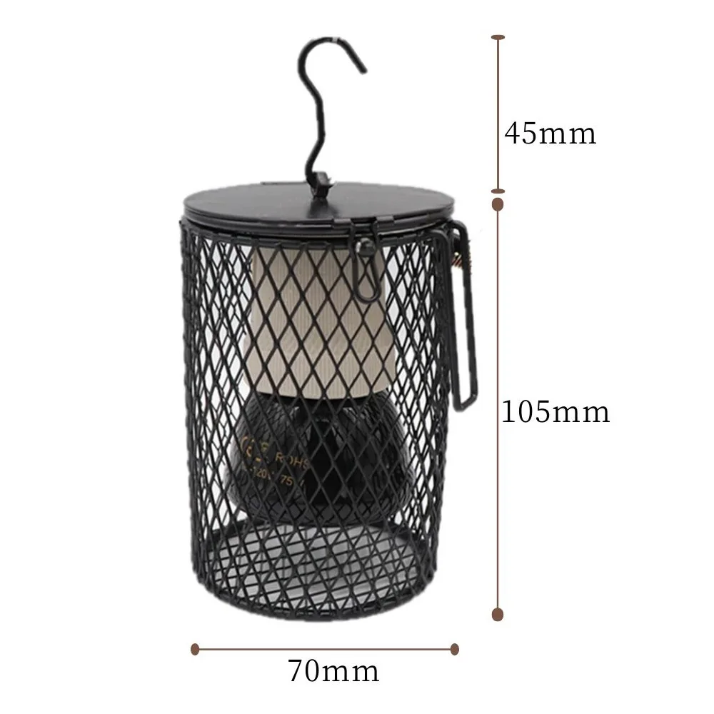 Lampe avec grille pour Ampoule chauffante (Reptile, volaille, bétail...) – Image 2