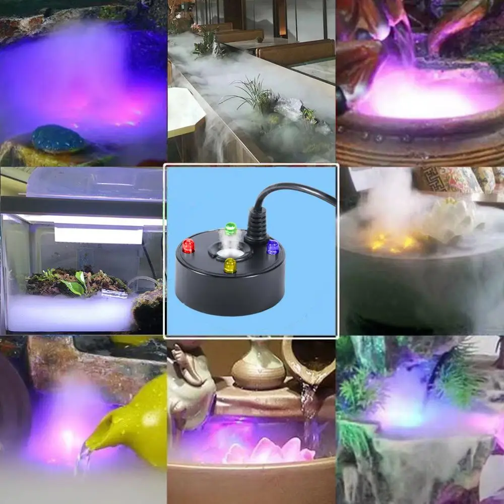 Brumisateur pour vivarium tropical avec 4 LED colorées – Image 5