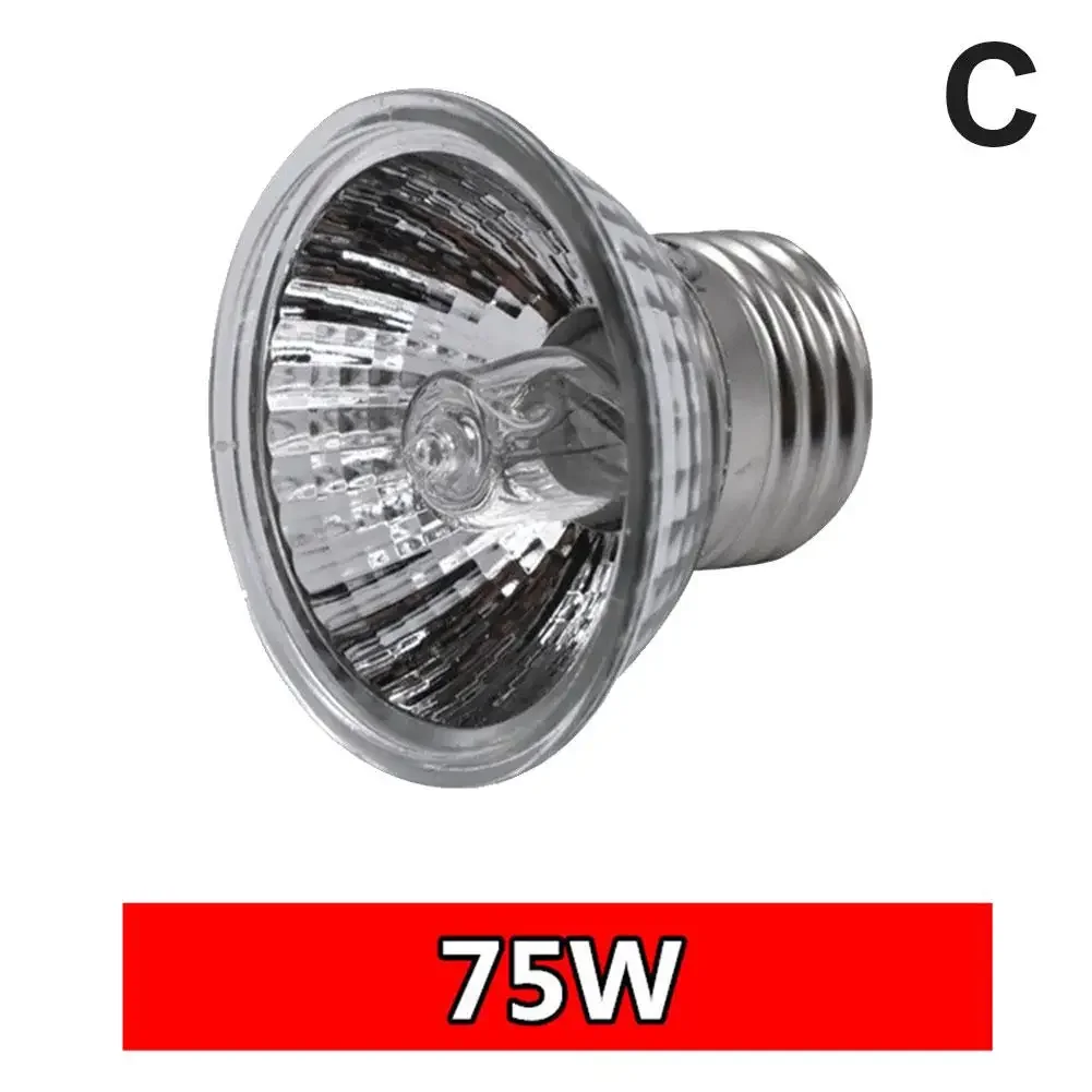 Ampoule chauffante pour reptiles UVA UVB, 25/50/75W – Image 2