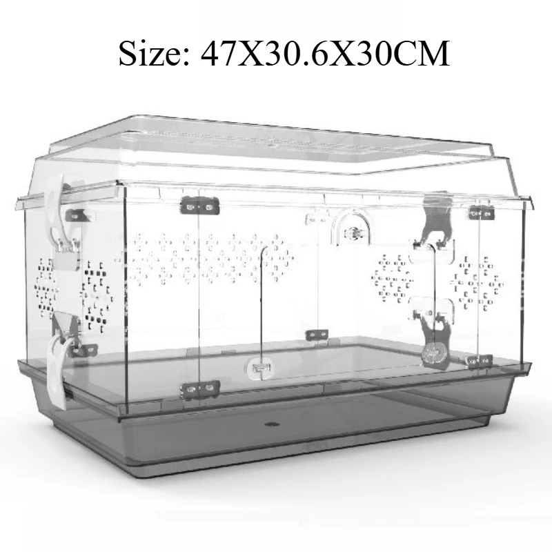 Terrarium en acrylique pour reptiles, amphibiens...