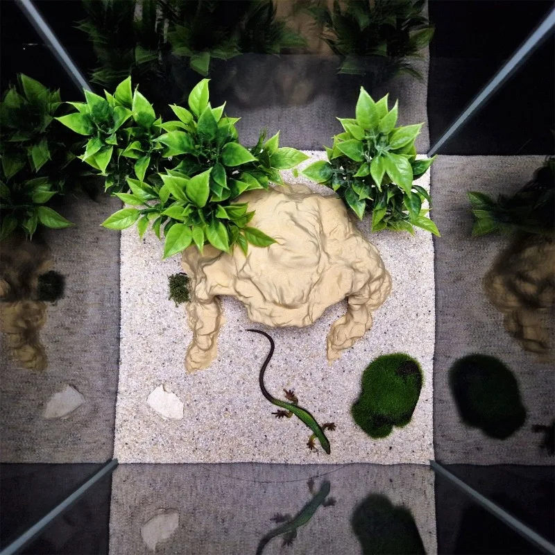 Grotte cachette artificielle terrarium reptiles ou batraciens – Image 2