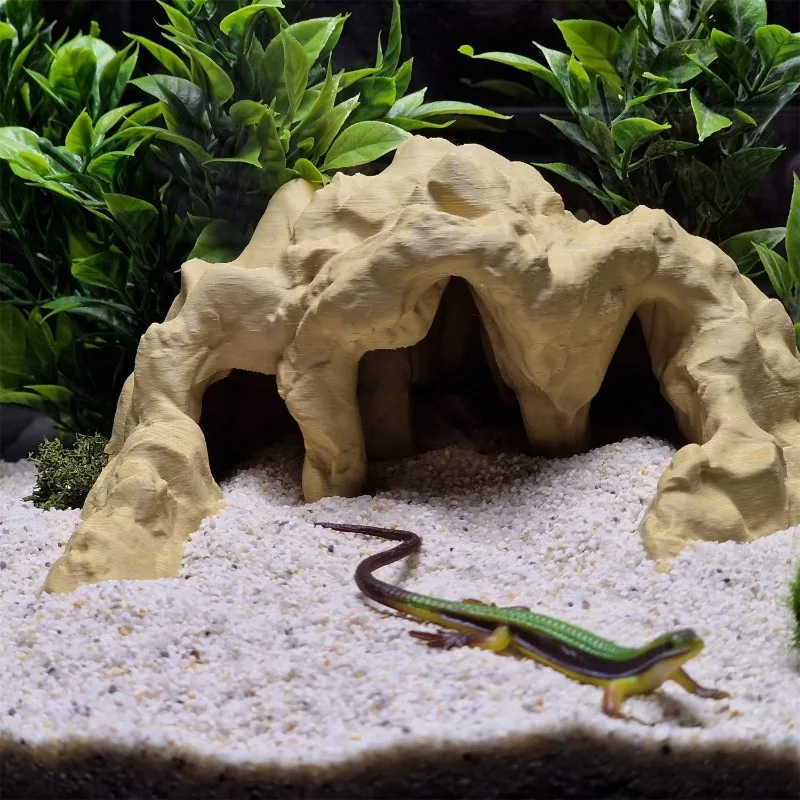 Grotte cachette artificielle terrarium reptiles ou batraciens