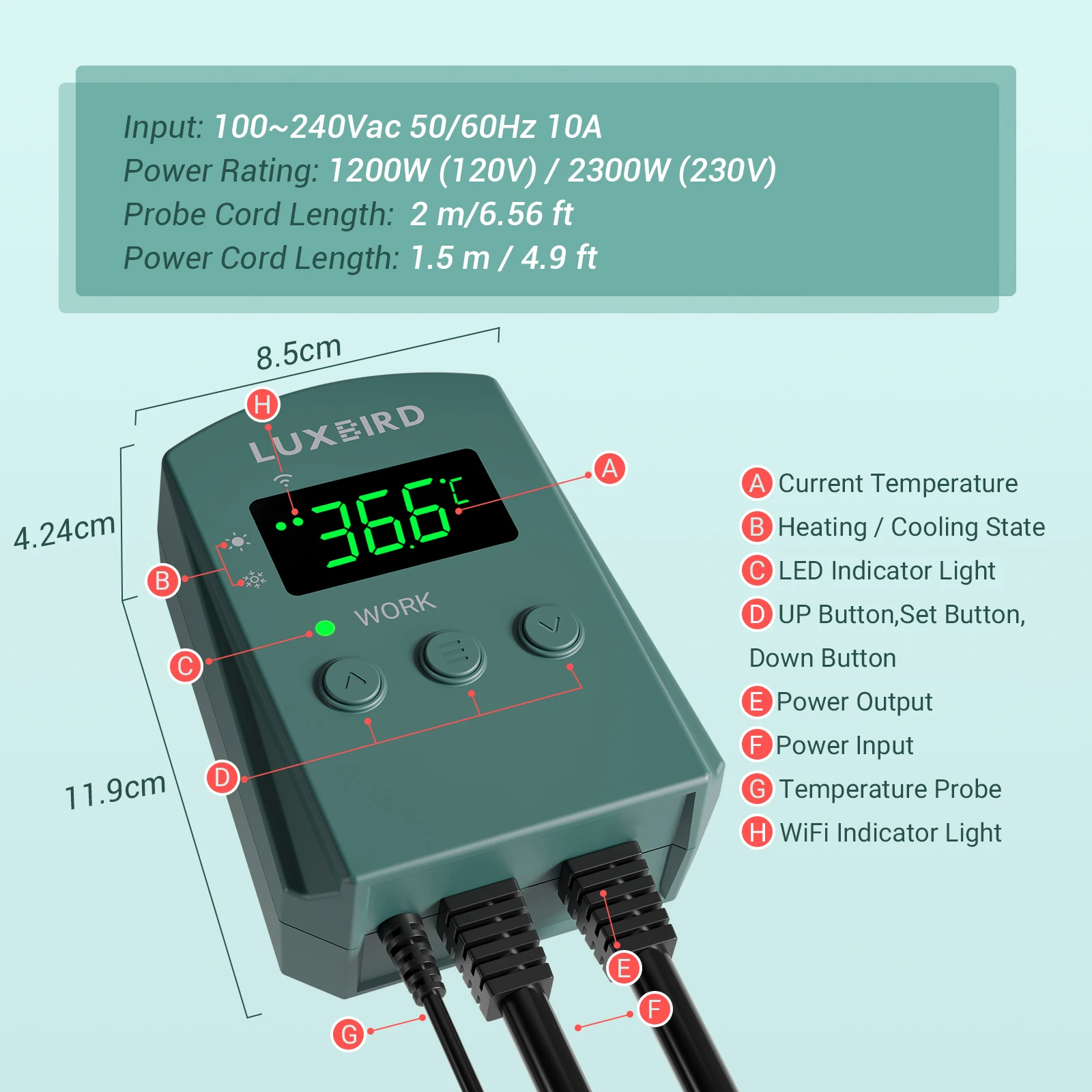 Thermostat de température WiFi de luxe – Image 4