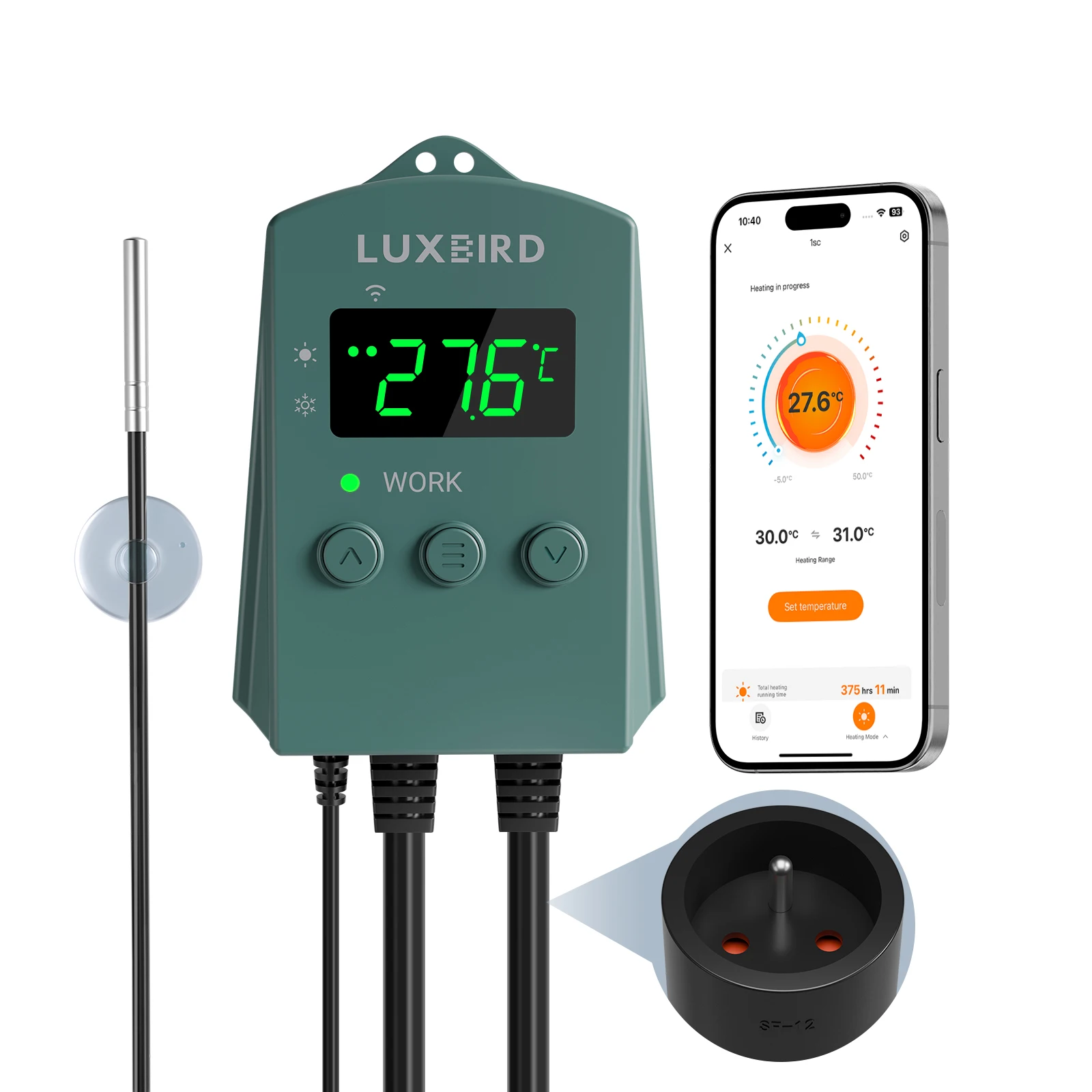 Thermostat de température WiFi de luxe